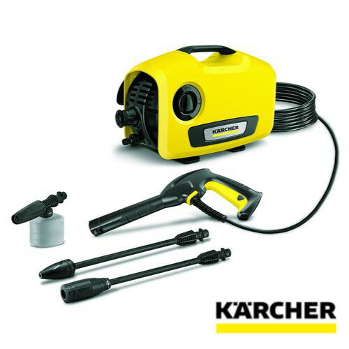 高圧洗浄機 K 2 サイレント 高圧ホースの長さ:8m KARCHER ケルヒャー 洗浄機 静音 水冷式 洗浄 自転車 車 網戸 窓 玄関 外壁 壁