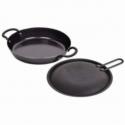 ラクッキング 鉄製蓋付両手グリルパン20cm HB-1604 両手グリルパン20cm パール金属