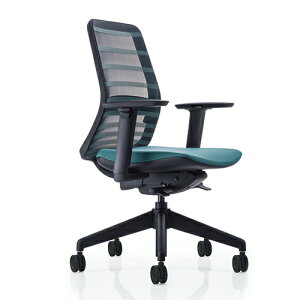 オフィスチェア KOPLUS tonique ブラック/グリーン トニックチェア デスクチェア 肘付き チェア ビジネスチェア メッシュ 事務椅子 ゲーミングチェア オフィスチェアー おすすめ おしゃれ KOPLUS 関家具
