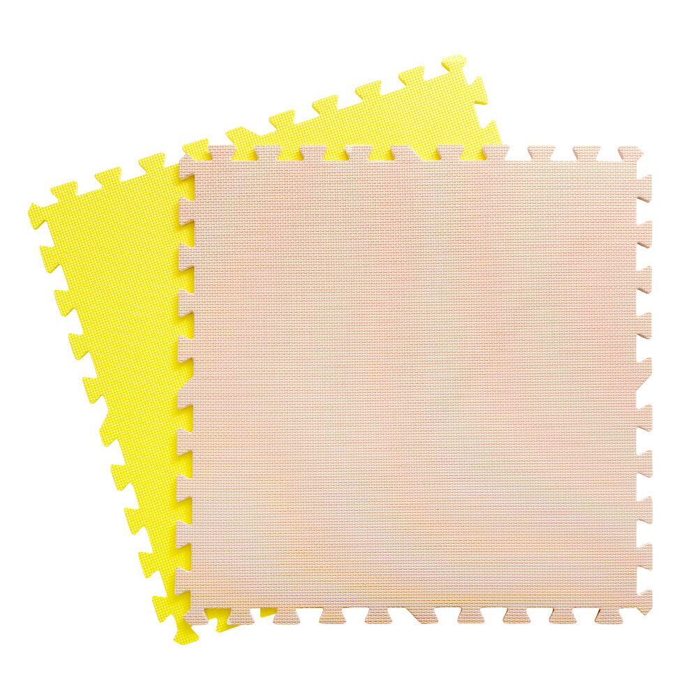 サイドパーツ付きジョイントマット 大判60cm 防音、保温【Nobile-ノービレ-】 JMT-16--BEYE ベージュ＆..