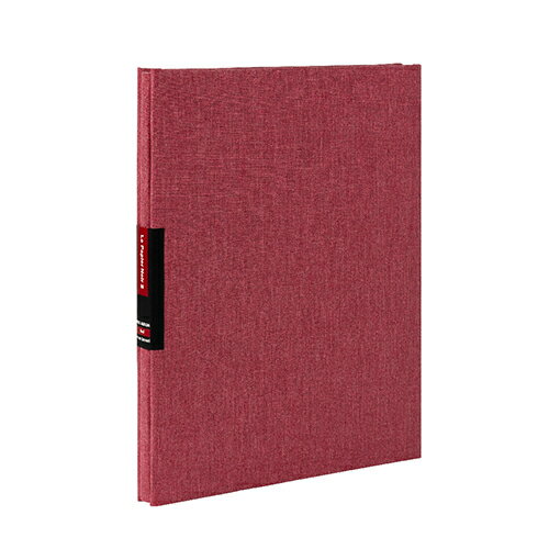 フリー黒台紙アルバム/A4サイズ A-A4D-171-R レッド ルパピエノアール2