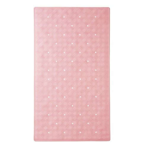 浴室内バスマット YM001 ピンク 幅395×奥行695×高さ5mm Tacaof