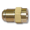 冷媒用フレアージョイント ロー付ハーフユニオン本体 FM FM-33本体 FL3/8x9.52mm フローバル(2)