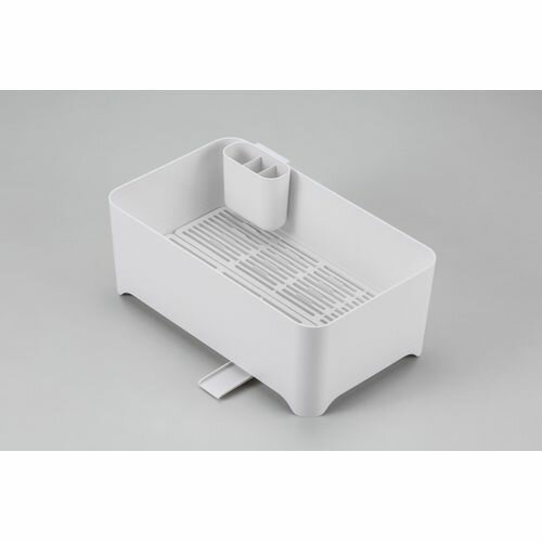 余白 洗い桶になる水切りケース ピュアホワイト MG-0311 ピュアホワイト 水切りケース 和平フレイズ