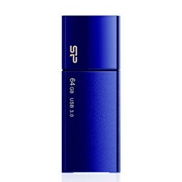 USB3.0スライド式USBメモリー SP064GBUF3B05V1D ネイビー 64GB シリコンパワー