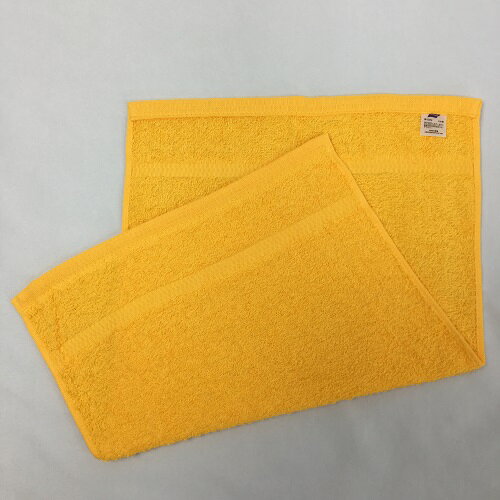 【日本製】カラーおしぼりタオル 12枚 ゴールド 12枚入り 東進