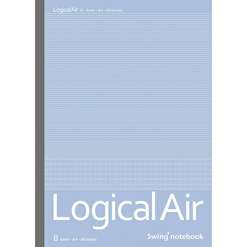 エアーノート ノ-A409B ブルー A4/B罫/40枚 ロジカル