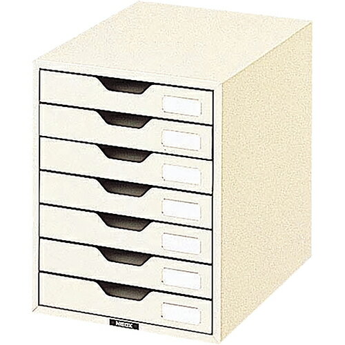 レターケース/スチール製引出/A4タテ型 NLC-7 浅7段 Nakabayashi