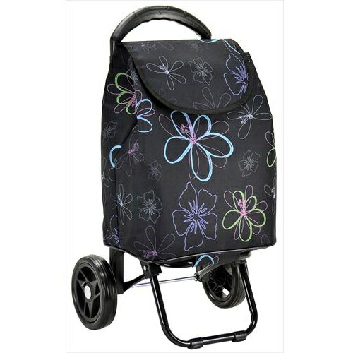 保冷・保温ショッピングカート 黒/花 1516115 黒/花 保冷・保温ショッピングカート ヴァレンチノヴィス..