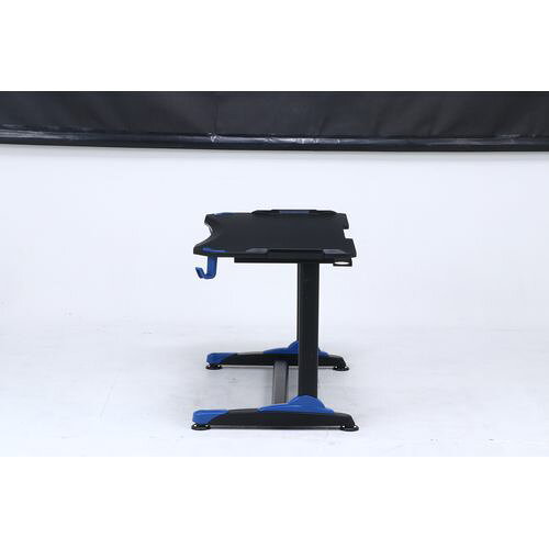 不二貿易 GAMINGDESKイージー01 38131 ブルー|家具・インテリア 家具・収納用品 デスク・チェア パソコンデスク [2]