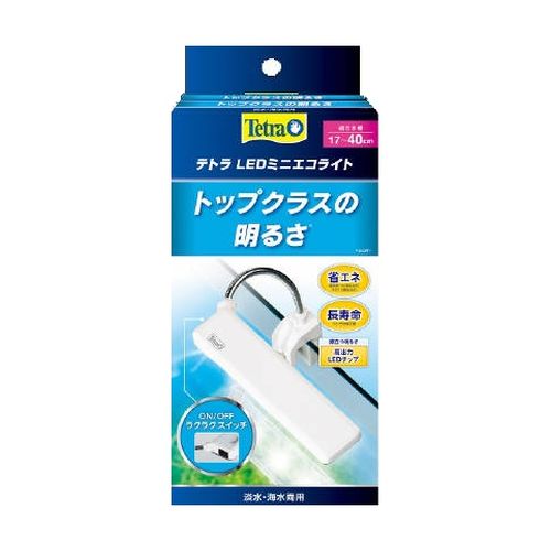 コンパクトなのに　トップクラスの明るさ。 ●高出力LEDチップ採用でコンパクトなのにトップクラスの明るさ。 ●本体付属スイッチでON/OFFラクラク。 ●原産国:中国。 ●観賞魚用照明器具。