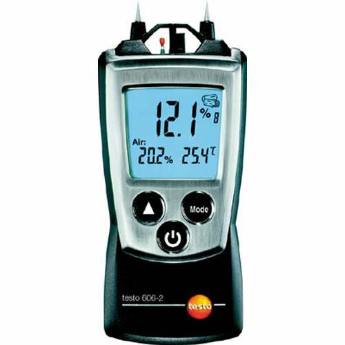 ポケットライン材料水分計 TESTO606-2 温湿度計測機能付 TESTO6062_4325 テストー