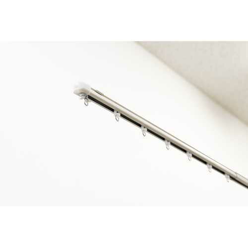 静かなレール シングル 木目ホワイト 伸縮2m DCM