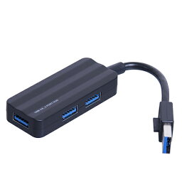 USBハブ/USB3.0/3ポート UH-3083BK ブラック Nakabayashi