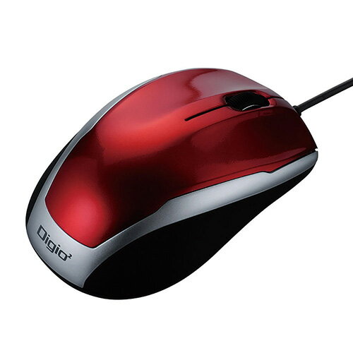 マウス/有線 MUS-UKT115R レッド Nakabayashi