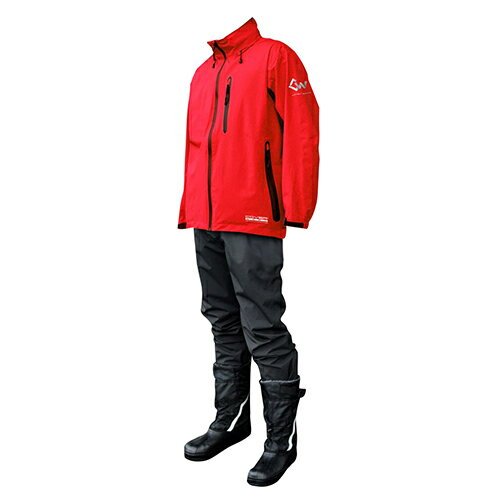 レインウエア アクロスレイン AG-8000レッドLL レッド サイズ:LL カヴァーワーク