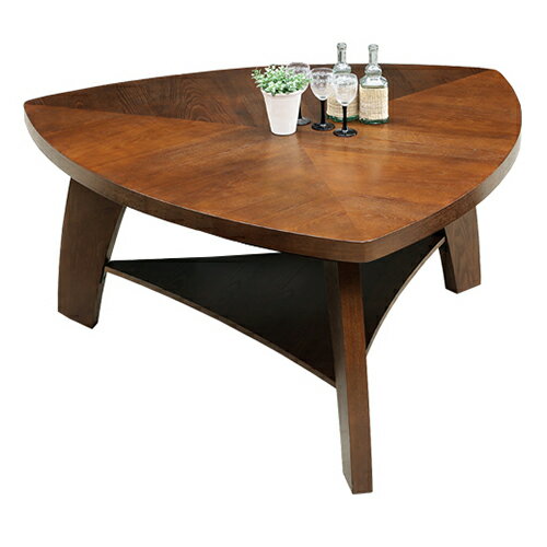 三角形ダイニングテーブル ブラウン 235860 ブラウン ダイニングテーブル 関家具