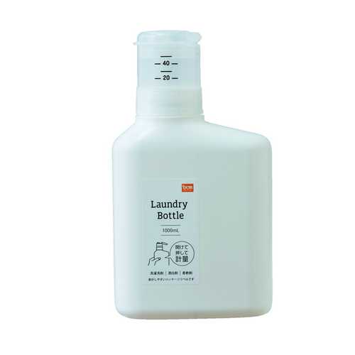 押して計量洗剤ボトル ホワイト 押して計量 1000ml DCM