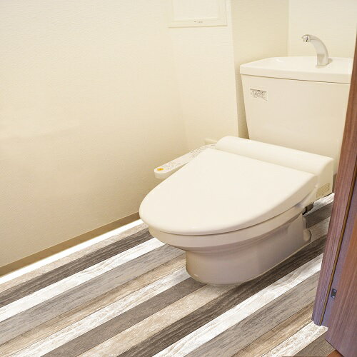 防水トイレ模様替えシート 床全面用 BKTSW-90200 グレー 90cmx200cm 明和グラビア