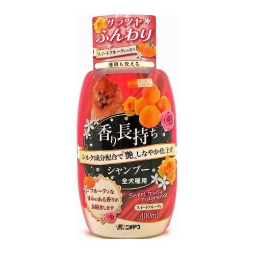 ●シャンプーあとの香りが長く続き、地肌も洗えるシャンプーです。 ●内容量:400ml。 ●犬用シャンプー・リンス。