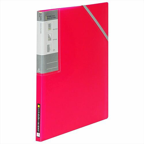 ポイ・ホルダー/クリアホルダーファイル CB5034P ピンク 8ポケット Nakabayashiのサムネイル