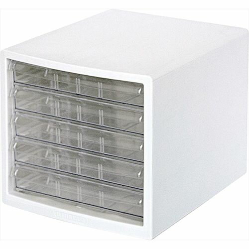 A4レターケース A4E-S5W ホワイト 5段(浅5段) Nakabayashi