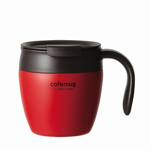 カフェマグアンティーク 真空蓋付マグカップ330(トマトレッド) HB-4032 トマトレッド マグカップ330 パール金属