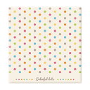 ビス式白フリー台紙/L/フヤスアルバム/カラフルドット 10L-1201B Nakabayashi