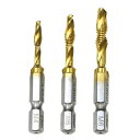 タップ&ドリル(Tiコート) TPD-T456RH M4/M5/M6(3本セット) デンサン