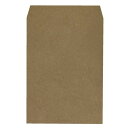 【ケース販売】角形2号未晒クラフト封筒スミ貼 枠ナシ 100g/m2 80491 角形2 KING