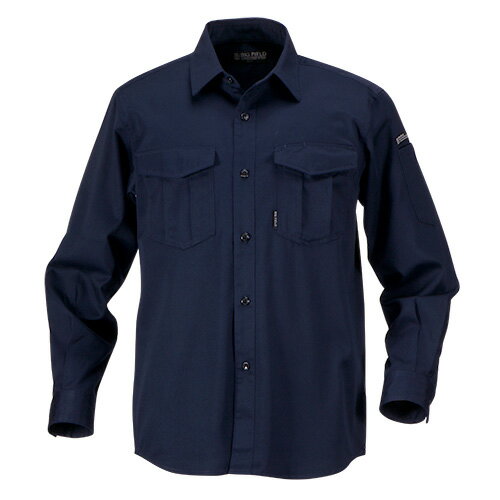 TC長袖シャツ 6802 ネイビー LL BIGFIELD