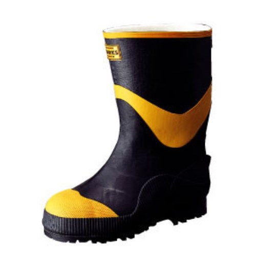 ゴム長靴 フェルト安全半長 F型 ブラック 28.0cm 弘進ゴム