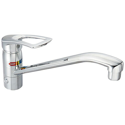 シングルレバー混合栓分水孔付 117-054K カクダイ