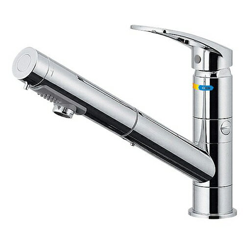 シングルレバー引出し混合栓 118-221 カクダイ