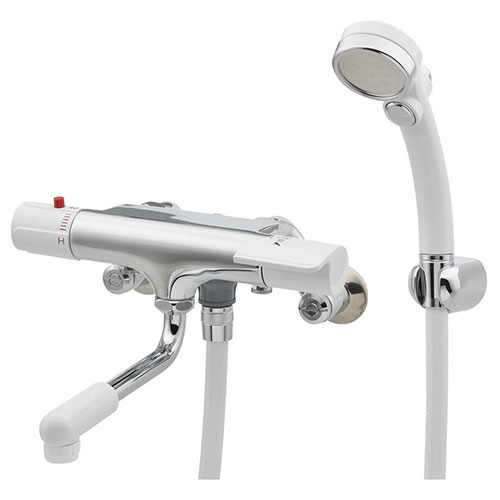 サーモスタットシャワー混合栓 173-114K 寒冷地用 カクダイ