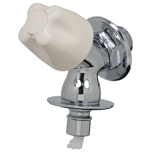 洗濯機用水栓 ストッパ送座付 721-521-13 カクダイ