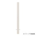 車止め スチール製 焼付塗装 固定式 φ60.5x850 フックなし EC0685N-K 白 白 φ60.5x850/フックなし Eシリーズ EC-K(固定式)