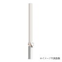 車止め スチール製 焼付塗装 脱着式 鋳鉄製蓋 鍵付 φ101.6x850 フックなし EC1085N-HDL 白 白 φ101.6x850/フックなし/鋳鉄製...