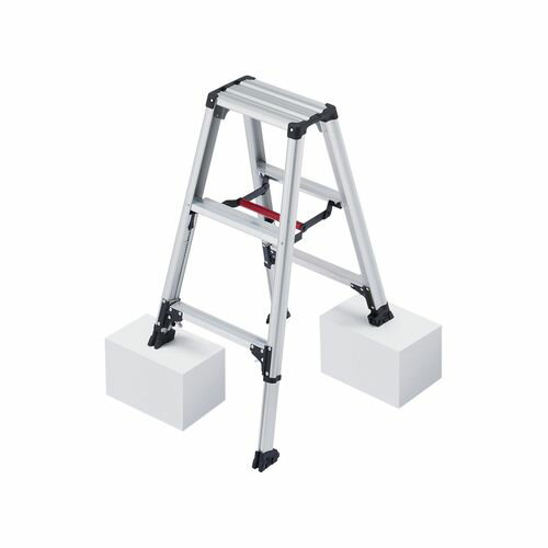 脚軽伸縮タイプ RZS-09a シルバー 有効高さ：0.43～0.63m 長谷川工業