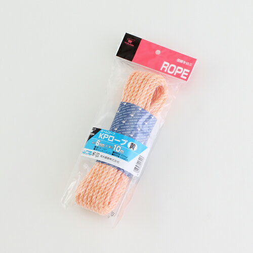 クレポリロープ黄 家庭用 6mm×10m 高木綱業