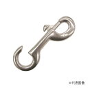 打ち込みナスカン UN-1×1個 A-2869 ステンレス(SUS304) 参考耐荷重:15kgf MM