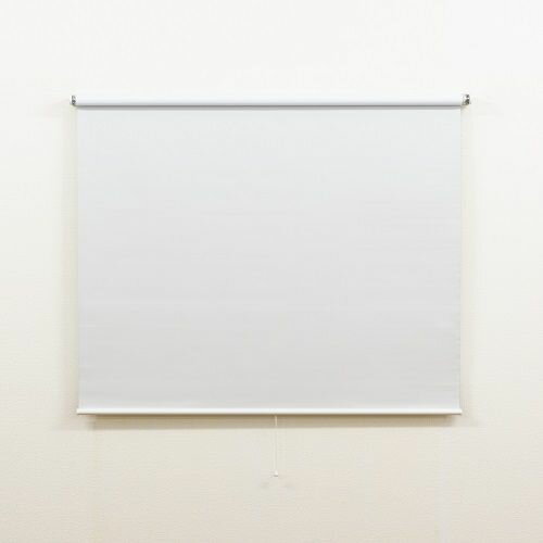 つっぱり ロールスクリーン 遮光オフホワイト 90×180cm 遮光オフホワイト 90×180cm フルネス