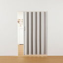 つっぱりファブリックアコーデオンドア ベージュ ベージュ 100×174cm フルネス