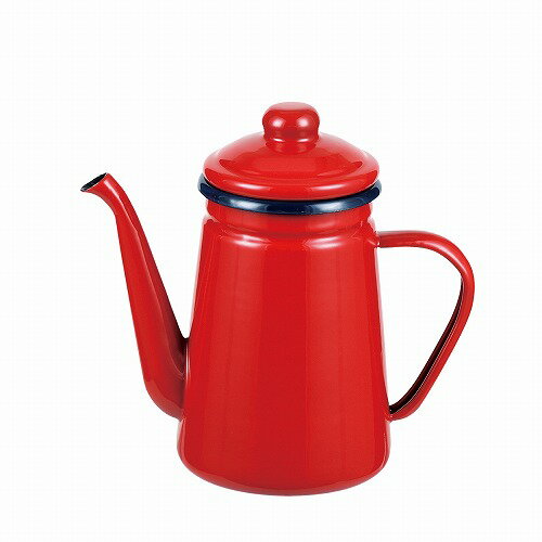 プチッと ホーローコーヒーポット1.1L(レッド) HB-5479 レッド パール金属