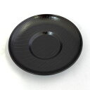 茶托 溜色 4寸木目 かのりゅう