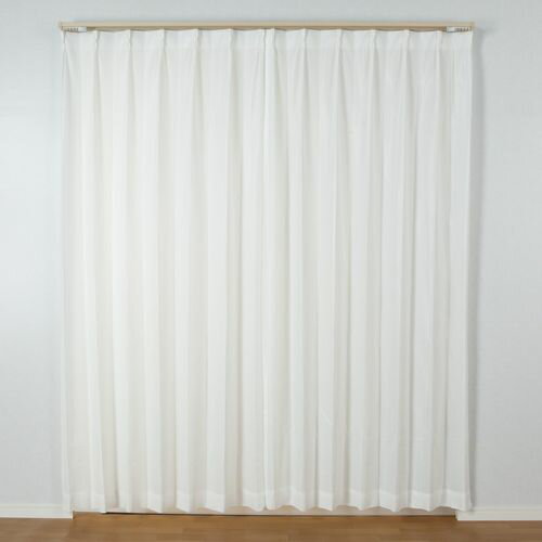 レースカーテン ミザール 2枚入 ナチュラル 100×176cm ユニベール