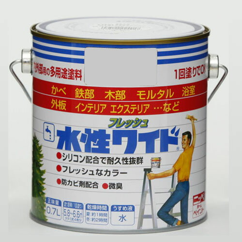 水性フレッシュワイド 0.7L アップルグリーン ニッペ