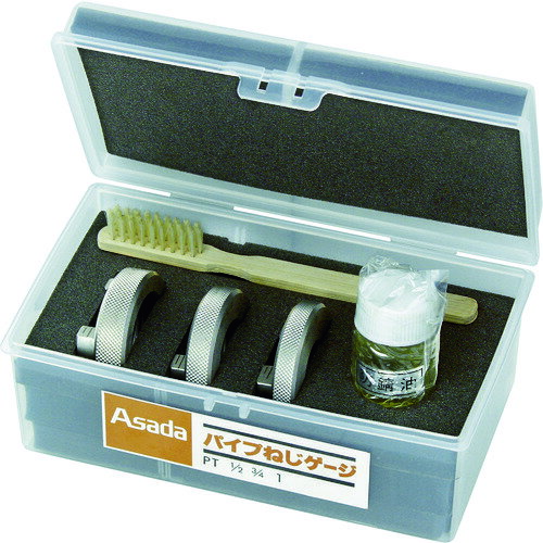 パイプねじゲージ 1/2 -1 セット 56100 アサダ