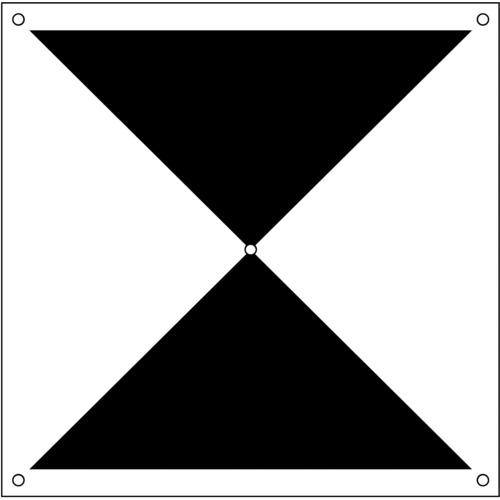 ドローン用対空標識X型 6300001176 グリーンクロス