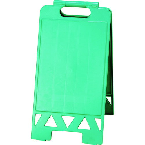 工場、一般施設、倉庫等での屋内表示に。 ●折りたたみ式なので収納も省スペースで行えます。 ●持運びに便利な把手付きです。 ●従来のフロアユニスタンドより表示面が大きくなっております。 ●表示面積が大きく視認性抜群です。 ●コンパクトに折り畳...